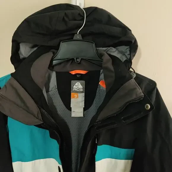 Nike ACG Outer Layer 3 Jacket Womens M Ski Black Storm Fit Snowboard Y2K Retro - Picture 3 of 12